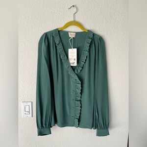 Sezane Rosine Shirt in Sauge
